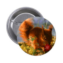 Je t'aime fraise badge