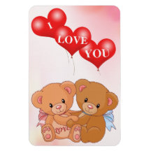 Je t'aime magnet en vinyle