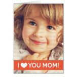 Je t'aime maman - photo faite sur commande carte de vœux