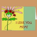 Je t'aime marguerite ukrainienne d'art populaire d cartes