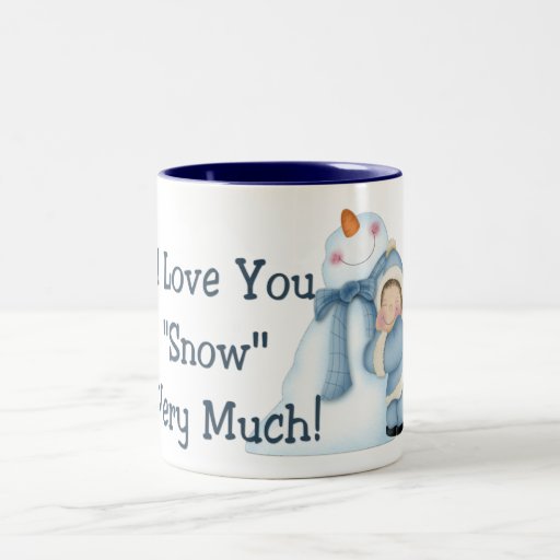 Je t'aime "neigez" beaucoup ! - Tasse de café de v