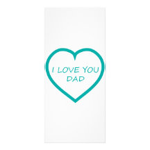 Je t'aime papa double cartes customisées