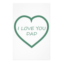 Je t'aime papa papier à lettre