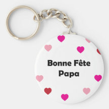 Je t'aime papa porte-clefs