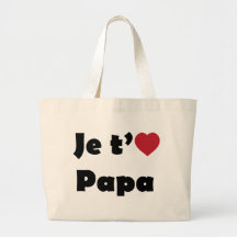Je t'aime papa sac