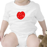 Je t'aime plante grimpante de nourrisson de coeur t-shirt