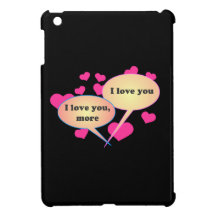 Je t'aime plus cas d'iPad de coeur de mini