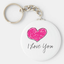 Je t'aime porte-clefs