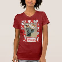 Je t'aime, rétro valentine avec des coeurs t-shirt