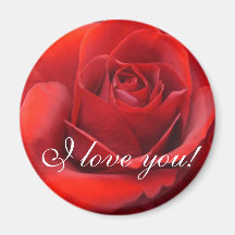 "Je t'aime" roses Magnets