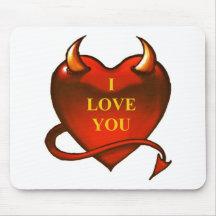 JE T'AIME TAPIS DE SOURIS
