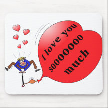 "Je t'aime tellement" mousepad imprimé Tapis De Souris