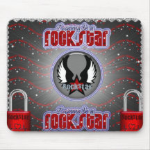Je veux à B un RockStar Tapis De Souris