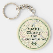 Je veux Darcy pour Noël Porte-clef