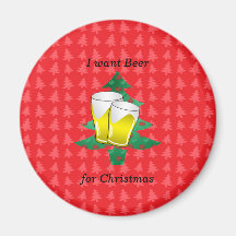 Je veux la bière pour Noël Aimants