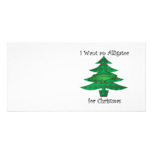 Je veux un alligator pour Noël Photocartes