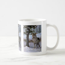 Je viens dans la paix, loup mugs