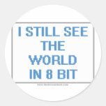 Je vois toujours le monde dans le bit 8 autocollant