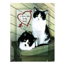 Je vous ai à mon coeur carte postale