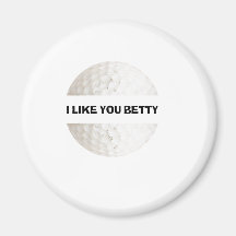 Je vous aime Betty - golf Magnets Pour Réfrigérateur