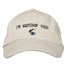 Je vous observe ai brodé le chapeau casquette de baseball