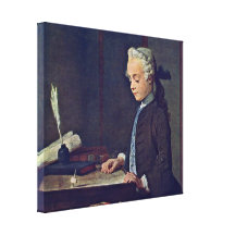 Jean-Baptiste Simeon Chardin - garçon avec un dess Impression Sur Toile