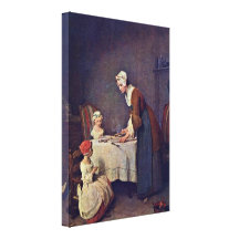 Jean-Baptiste Simeon Chardin - la grâce Toile Tendue