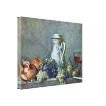 Jean-Baptiste Simeon - la vie toujours avec la por Impression Sur Toile