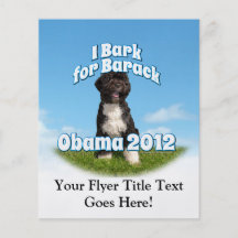 J'écorce pour Barack, BO le premier chien Obama Prospectus En Couleur