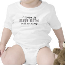 J'écoute le MÉTAL LOURD avec mon papa T-shirts