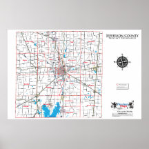 Jefferson County Precinct Map Posters