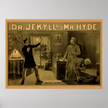 Jekyll et Hyde - affiche de théâtre