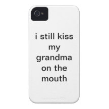 j'embrasse toujours ma grand-maman sur la bouche coques iPhone 4