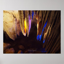 Jenolan foudroie des stalactites poster
