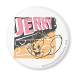 Jerry font face sur le fromage magnets