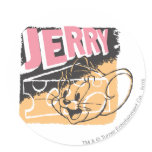 Jerry font face sur le fromage autocollants