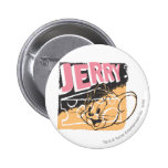 Jerry font face sur le fromage badges publicitaires