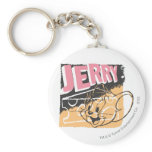 Jerry font face sur le fromage porte-clés