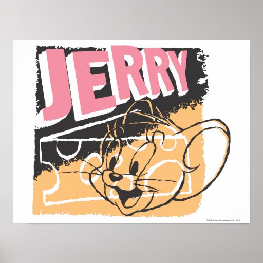 Jerry font face sur le fromage poster