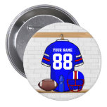 Jersey personnalisé de fer de grille de football a badges