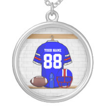 Jersey personnalisé de fer de grille de football a bijouterie fantaisie