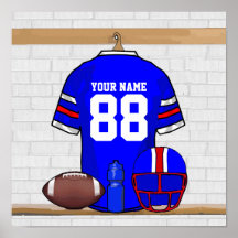 Jersey personnalisé de fer de grille de football a affiches