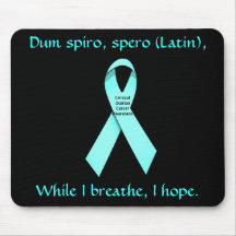 J'espère la conscience Mousepad de cancer du col d Tapis De Souris