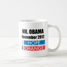 J'espère le changement 4 tasse à café