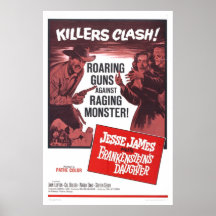 Jesse James rencontre l'affiche de fille de Franke