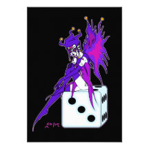 Jester Fairy (for dark backgrounds) Personalized Announcements
