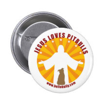 Jésus aime le Pin de Pitbulls Pin's
