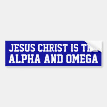 Jésus-Christ : Alpha et Omega Adhésif Pour Voiture