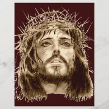 Jésus-Christ avec une couronne des épines Prospectus Personnalisés