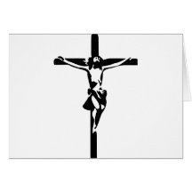 Jésus - crucifix carte de vœux
